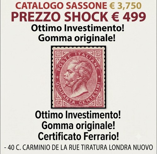 Regno italia 1863 - d'italia, c