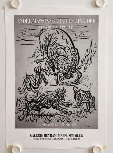 Affiche andre masson 1989 - andre,