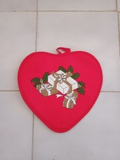 Presina Natalizia Bordata Cuore Natale Christmas Feste Casa Cucina Cuoca Italia