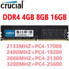 Crucial DDR4 RAM 4 GB 8 GB 16