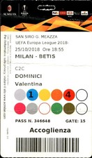Biglietto stadio UEFA Europa