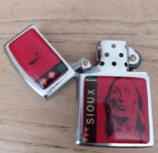 Accendino Champ SIOUX - usato, da caricare con benzina, manca pietrina