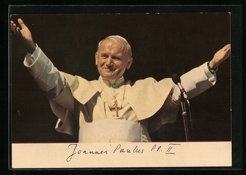 Cartolina papa giovanni - papa, paolo