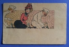 1903 donnina liberty in bicicletta (illustratore Enzo)