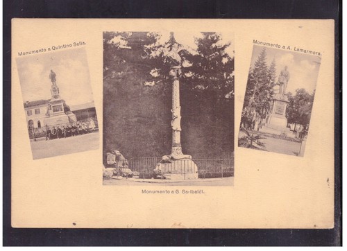Cartolina biella monumenti - cartolina,