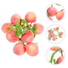 12 Pezzi Simulazione Frutta Pesca Appendere Stringa Pesca Finta Pesca Realistica