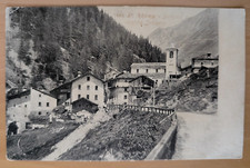cartolina antica Valle d'Aosta St Rhemy Borgata sul confine Svizzero FP