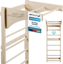 Spalliera per Adulti - Spalliera per Interni in Legno - Barra per Trazioni E All