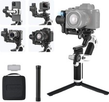 Feiyu SCORP-Mini 2 Kit (Bianco) Stabilizzatore Gimbal con Tracciamento AI, Borsa da Trasporto
