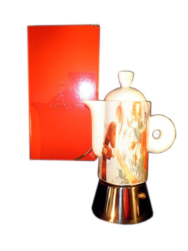 Moka porcellana acciaio