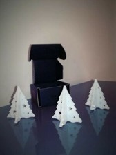 4 mini alberi di Natale a