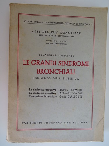 Grandi sindromi bronchiali - sindromi,