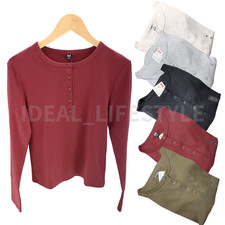 T-shirt UNIQLO collo Henley a