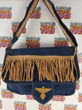 VINTAGE JEANS FRINGE SHOULDER