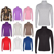T-shirt collo polo bambino ragazza cotone spesso girocollo maglione manica lunga top 2-13