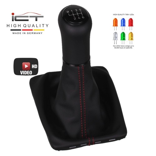 Pelle ict pomello cambio led - pelle,