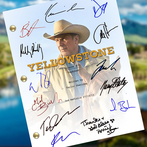 Autografo pilota yellowstone - autografo,