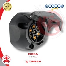 Presa 7 Poli Elettrica COBO Per Carrelli Appendice Auto Camper Trattori