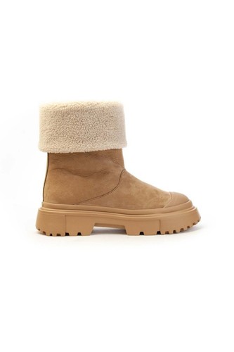 Beige hogan boots - beige,