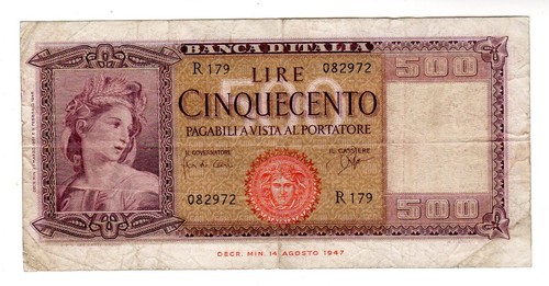 Italy italia billet - italy, 500