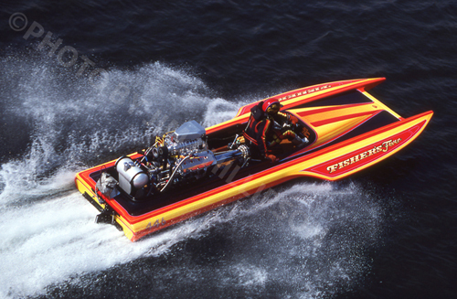 Drag racing boat foto - racing,