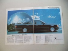 advertising Pubblicità 1989 MERCEDES BENZ SERIE 200/300 E