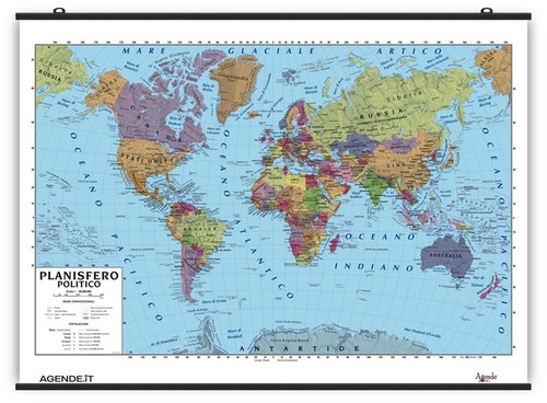 Carta geografica murale - carta,