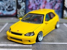 Tomica ified Honda Civic EK9 apertura cofano giallo Majorette Hot Wheels
