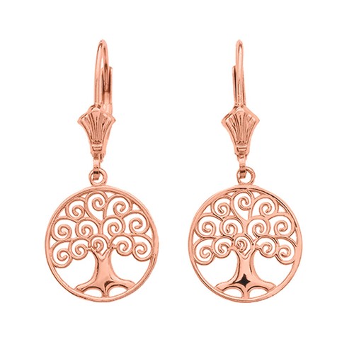 Orecchini traforati albero