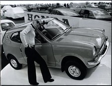 Foto vintage Honda Mini Z Salone Auto Parigi 1971 Ft 36500 - Stampa 24x18 cm