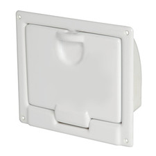 Gavone Competo per barca, con sportello, Bianco, 22x18x7 cm