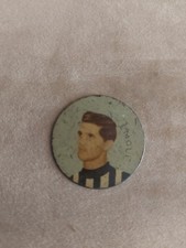 EMOLI  JUVENTUS - DISCHETTO METALLICO FERRERO figurina calcio anni '50 (4866)