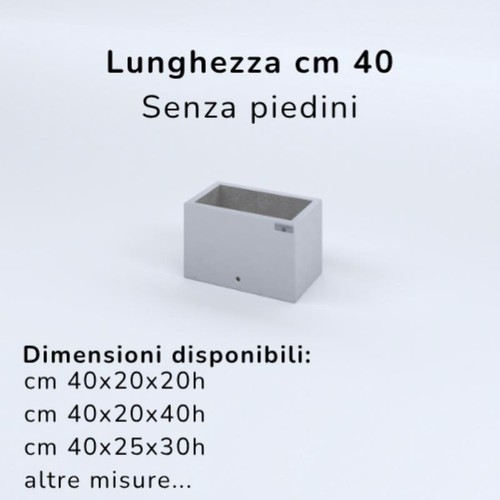 Fioriere cemento lisce - cemento,
