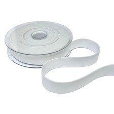 Nastro in VELLUTO DOPPIO 25 mm x 15 metri Colore 01 BIANCO 14XU