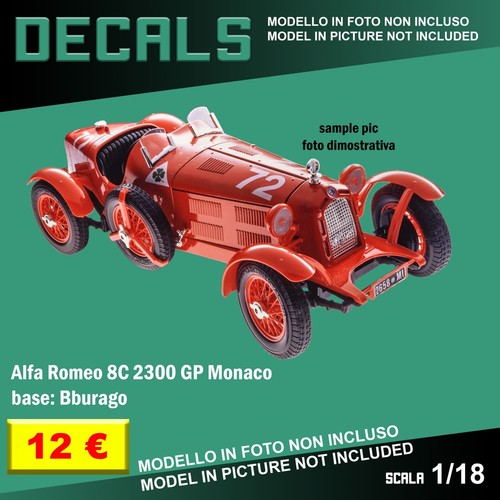 Decals repro alfa romeo - decals,