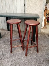 Coppia Di Sgabelli Arte Povera