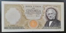 100.000 LIRE ALESSANDRO MANZONI  DECRETO 06/02/1974 COME DA FOTO NATURALE 