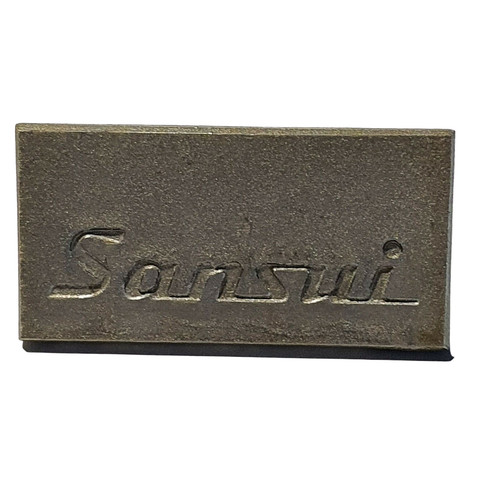 Piastra logo etichetta sansui - piastra,