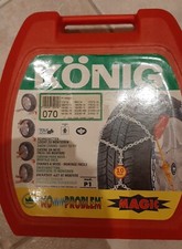 Catene da neve KÖNIG 070, Prodotte in Italia, Tenute sempre in auto ma mai usate