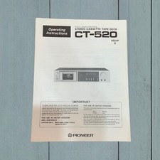 Pioneer CT-520 Manuale