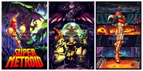 Poster super metroid snes - poster,