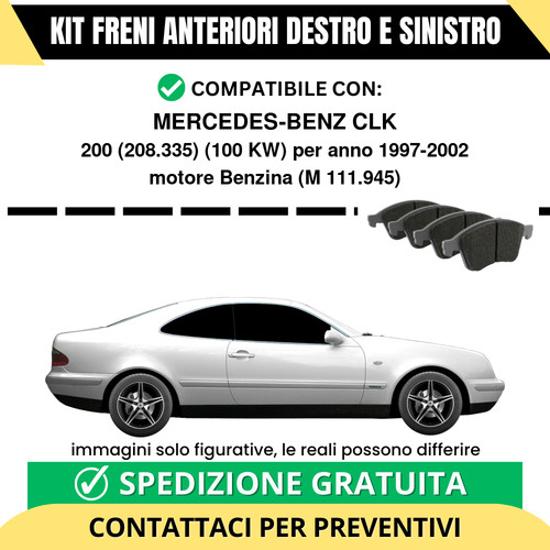 Pastiglie freno anteriori per - pastiglie,