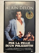 VHS film PER LA PELLE DI UN POLIZIOTTO alain delon 1988 TITANUS