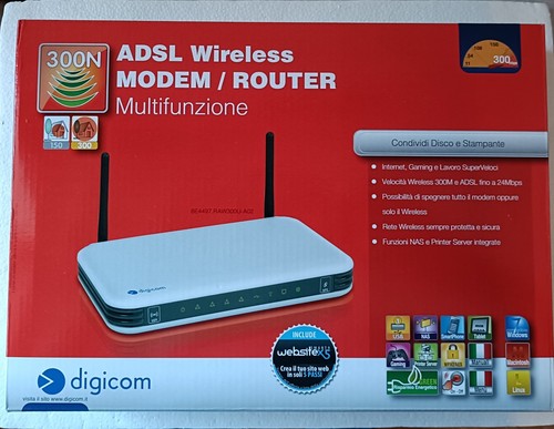 Modem router adsl digicom - router,
