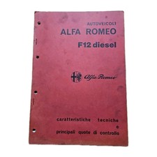 Alfa Romeo  F 12 Diesel-caratteristiche  Tecniche 