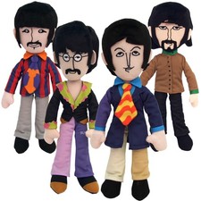 NUOVO! Set bambola peluche membro banda sottomarina gialla Beatles Factory Entertainment