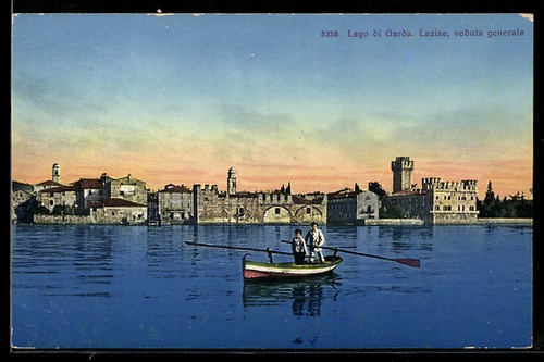 Cartolina lazise lago - cartolina,