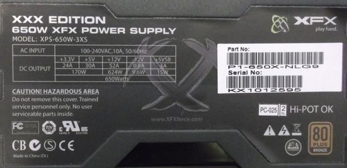 Xfx xps 650w - xfx, xps-650w-3xs