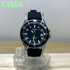 Orologio subacqueo militare freccia larga CYMA ETA F06.111 100m nuovo cinturino tropicale