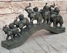Scultura In Bronzo Di Elefanti